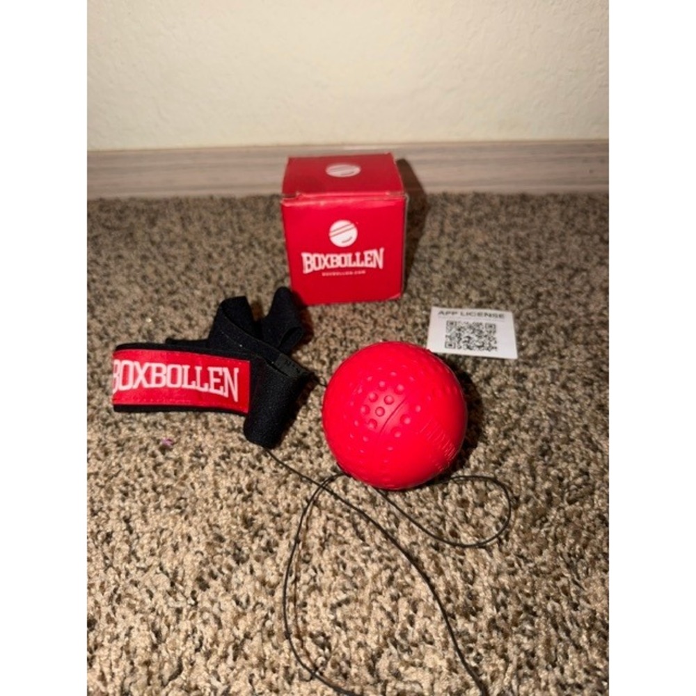 Boxbollen Reflex Ball Headband Training Set Red Hand Eye Coordination Game